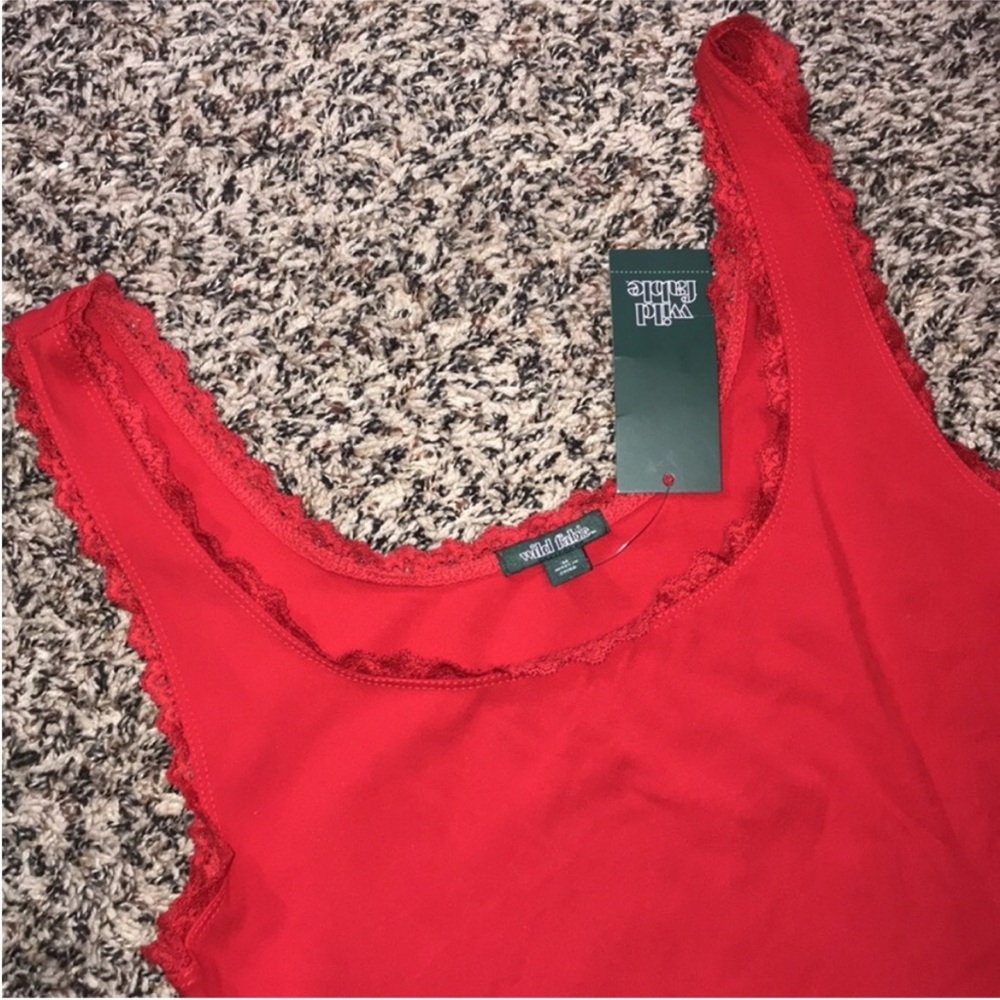Woman’s Game Day Lace Drop Waist Mini Skater Dress Var Sizes Wild Fable | NWT - Picture 4 of 6